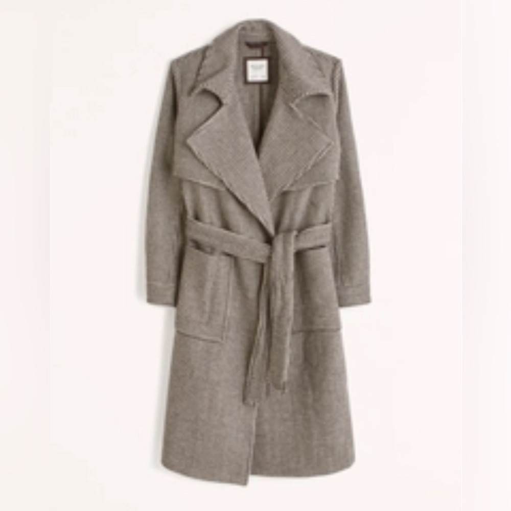 Abercrombie and fitch wool blend trench coat